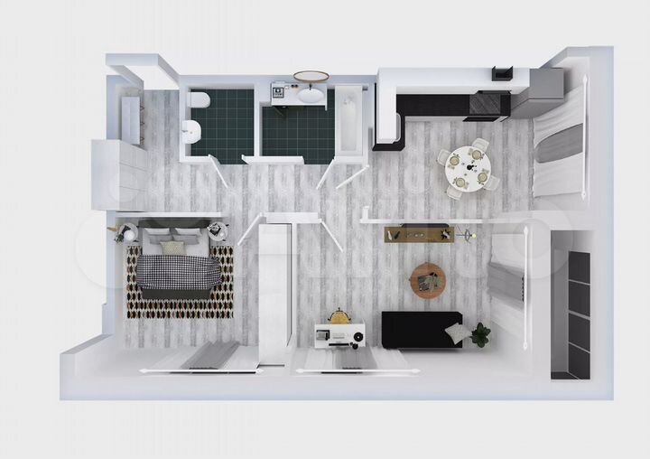 2-к. квартира, 58,9 м², 20/25 эт.