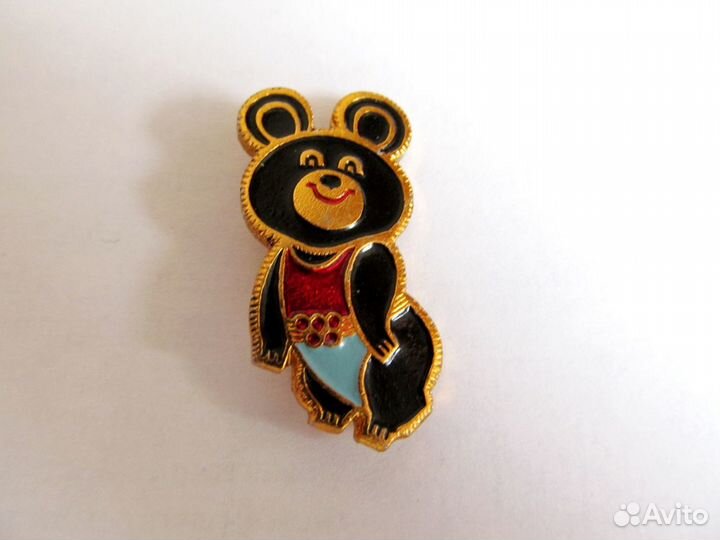 Значок Олимпийский мишка. СССР