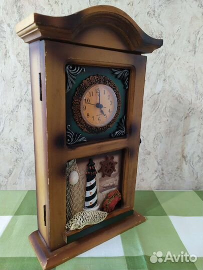 Ключница с часами 31*18*6, 5см