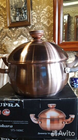 Кастрюли из нержавеющей стали с медным покрытием