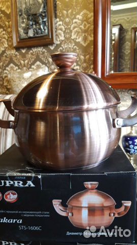 Кастрюли из нержавеющей стали с медным покрытием