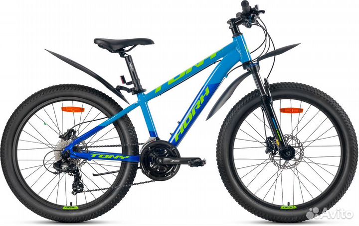 Велосипед horh tony tyhd 4.1 24 (2023) Blue-Green