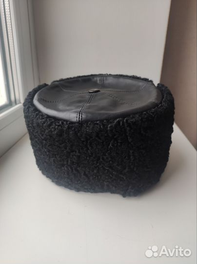 Шапка авиационная лётчика, меховая, каракуль