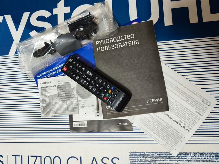 Телевизор Samsung 43 Crystal UHD 4K TU7100