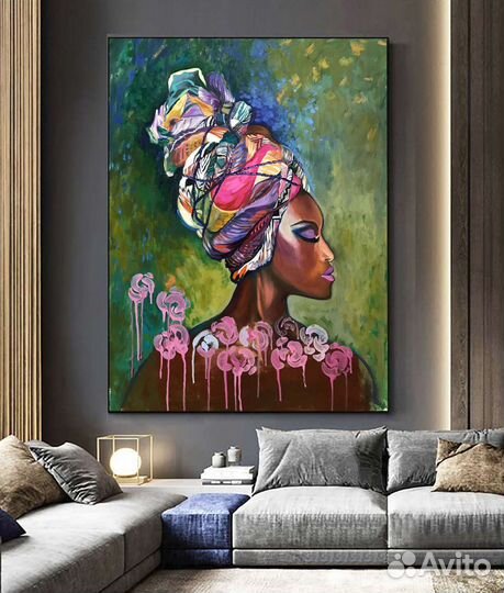 Стильная картина маслом ручная работа