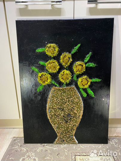 Панно «Золотые Розы»