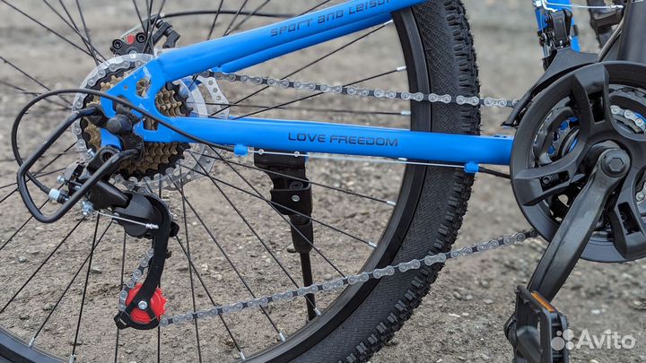 Велосипед новый горный складной двухподвесный 26