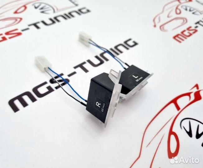 Проекция в зеркала AMG Mercedes C-class w205