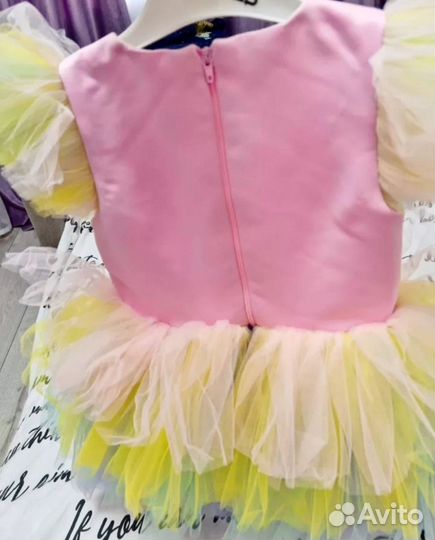 Платье единорог 104