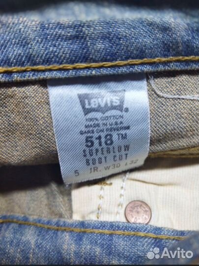 Джинсы levis 518 Made in U. S. A