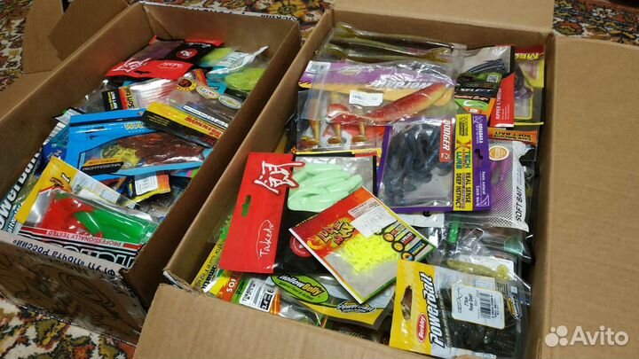 Силиконовые приманки, блёсны, воблеры, балансиры