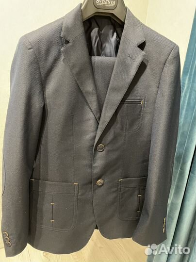 Школьный костюм для мальчика 152 синий