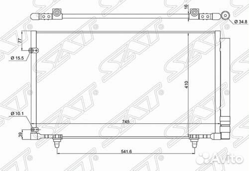 Радиатор кондиционера Lexus RX270 10-15 / RX350 08