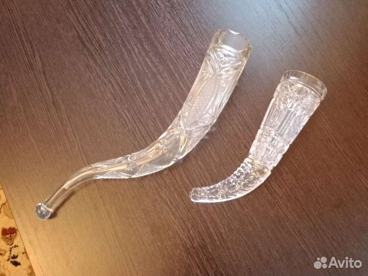 Два хрустальных рога, цена за два