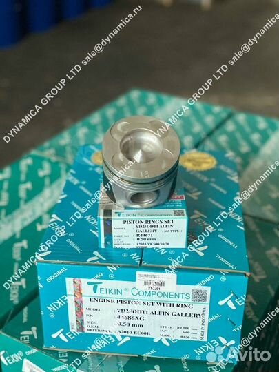 Поршни двигателя + кольца teikin 44686AG 0.50 nissan atlas cabstar F24 pathfinder R51M navara D22 YD
