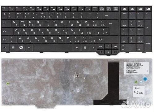 Клавиатура Fujitsu amilo XA3520 черная P/N: aeef9U