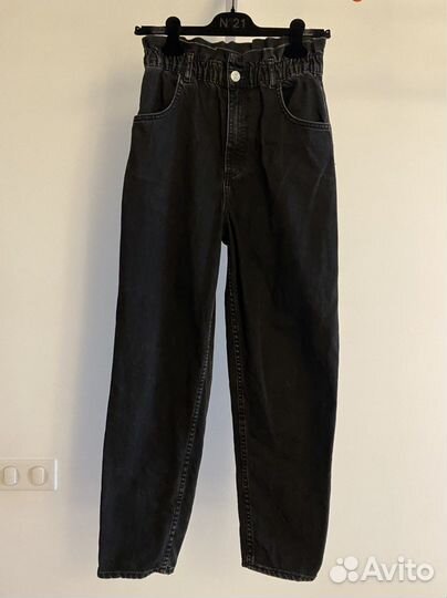Джинсы zara mom fit xs