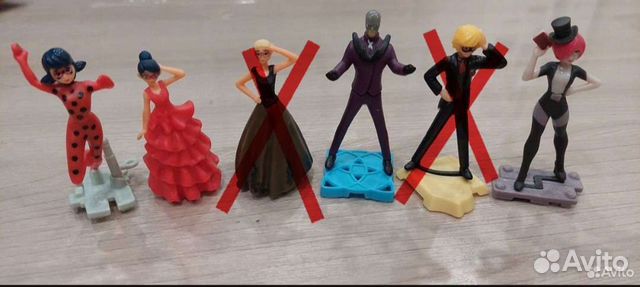 Игрушки из киндер сюрприза леди баг