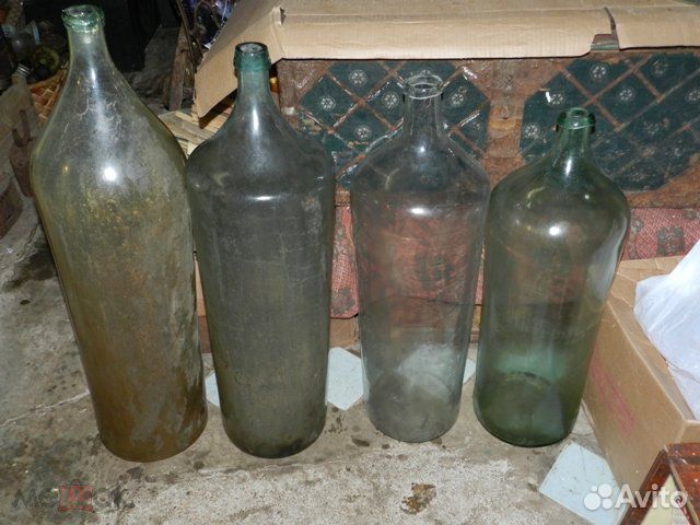 Старинные бутыли, ёмкость 20-45 л