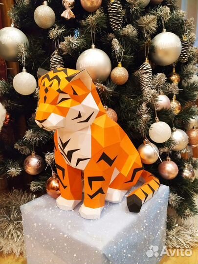 Тигр. Изготовление фигуры тигра