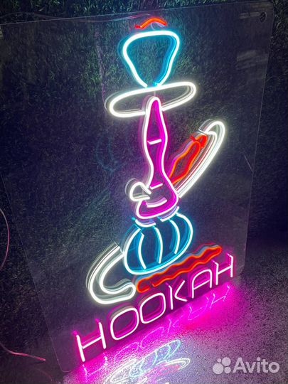 Готовая неоновая вывеска Кальян