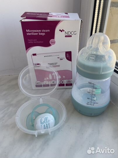 Пустышка avent, бутылочка, пакеты
