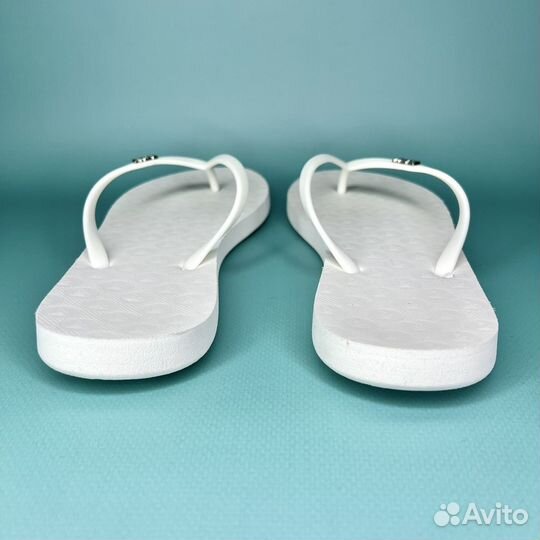 Сланцы Roxy 38-39 вьетнамки белые шлепанцы