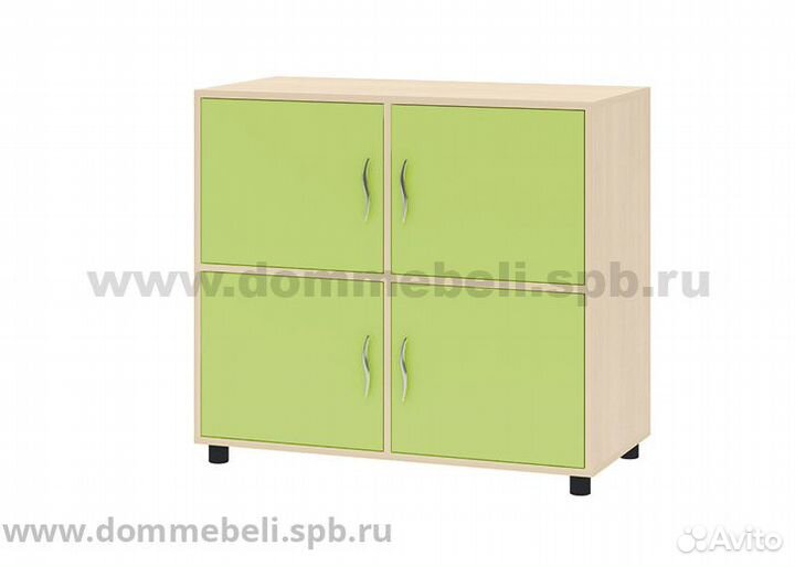 Тумба 4-дв. 7.01 Дельта дуб молочный/розовый