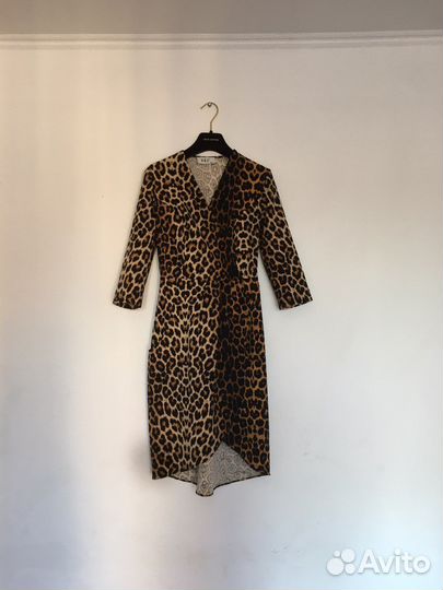 Леопардовое платье.42,44