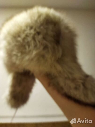 Шапка ушанка из песца