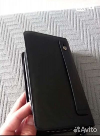 Клатч мужской кожаный новый