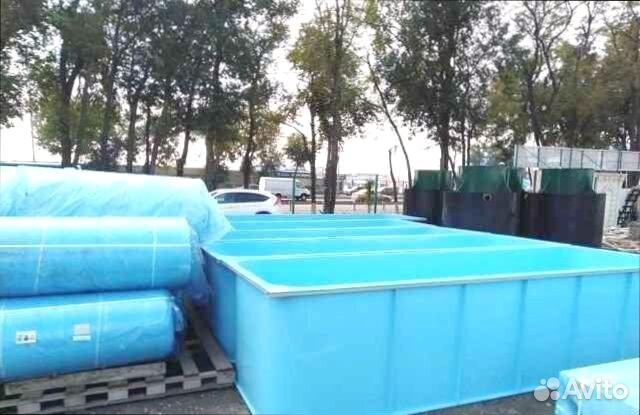 Бассейн со скругленными углами прямоугольный
