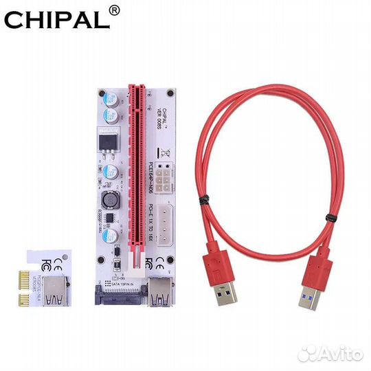 Райзер pci-e 008S новый