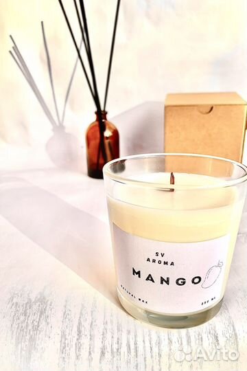 Ароматическая свеча «Манго» большая 250 мл