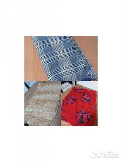 Палантин, платок, шарф кашемир, шерсть, шелк