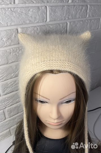 Шапка чепчик с ушками