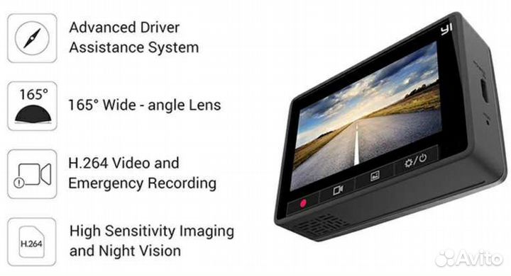 Видеорегистратор YI Smart-dash 1080P