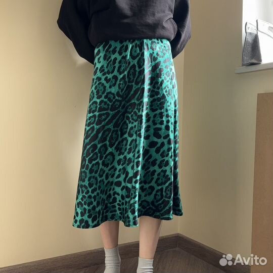 Юбка леопардовая