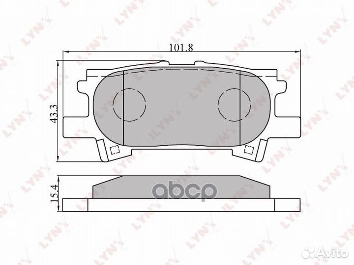 Колодки тормозные дисковые зад 0,9 BD7534 L