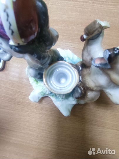 Фарфоровая Статуэтка медвежата лфз, СССР