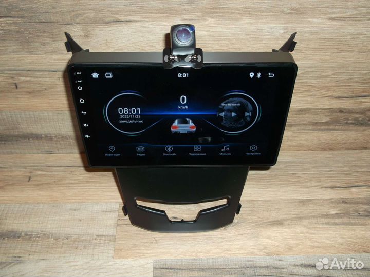 Магнитола SsangYong Action Android с камерой 2013+
