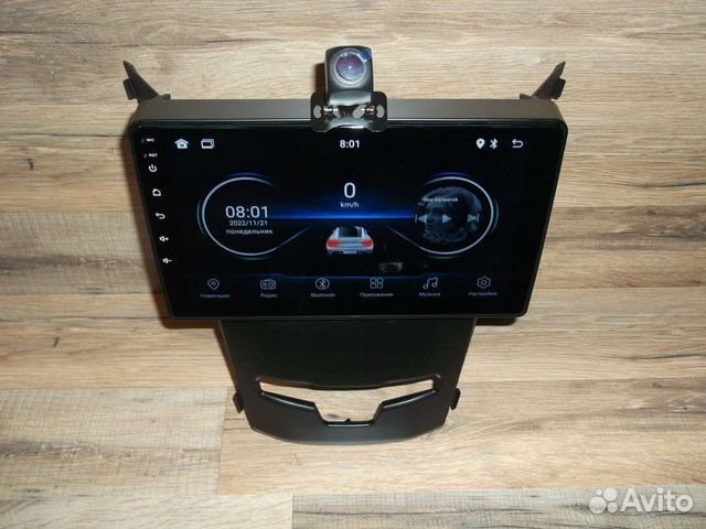 Магнитола SsangYong Action Android с камерой 2013+