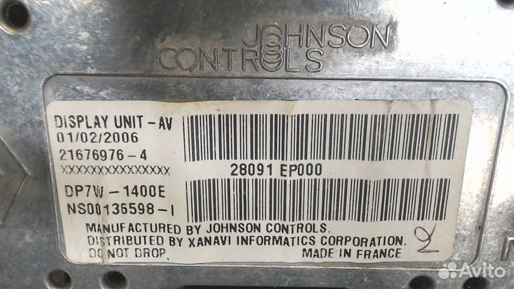 Дисплей мультимедиа Nissan Navara, 2006