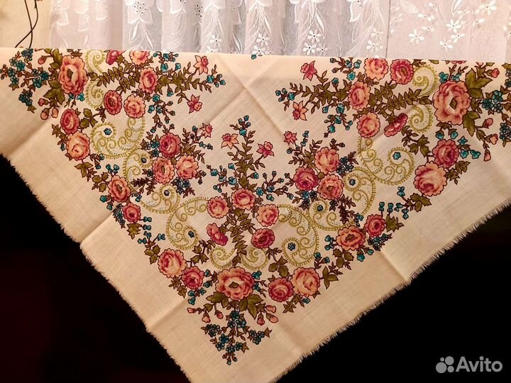 Ситцевые и шерстяные платки времен СССР, новые