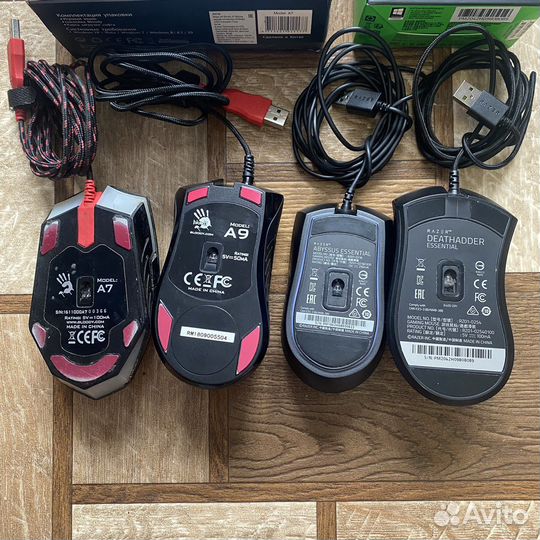 Игровые мыши Bloody, Razer