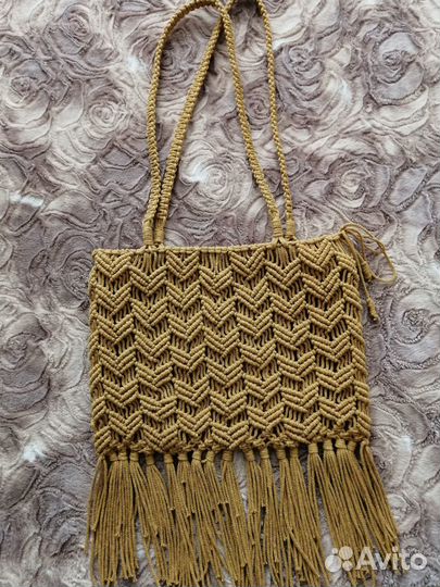 Сумка летняя новая макраме