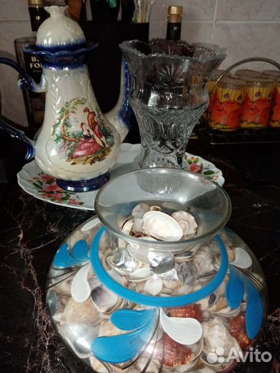 Вазы хрусталь, фарфор, стекло