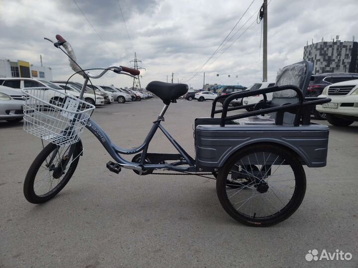 Велосипед трёхколёсный грузовой