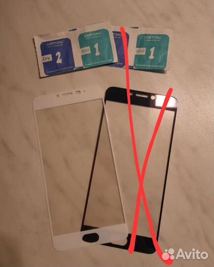 Чехол и защитное стекло на meizu