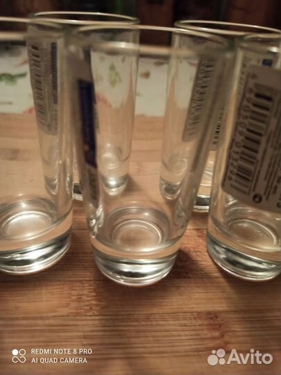 Стопки стеклянные